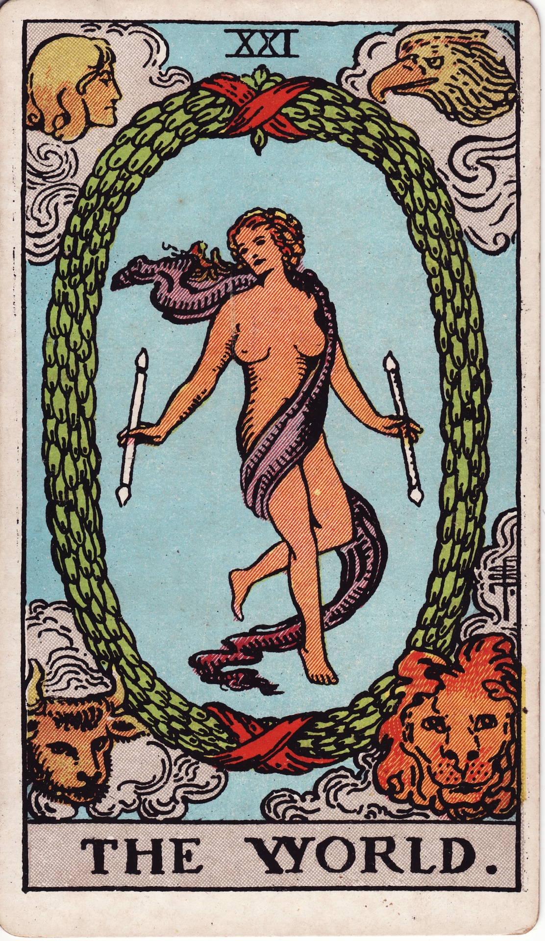 world tarot card