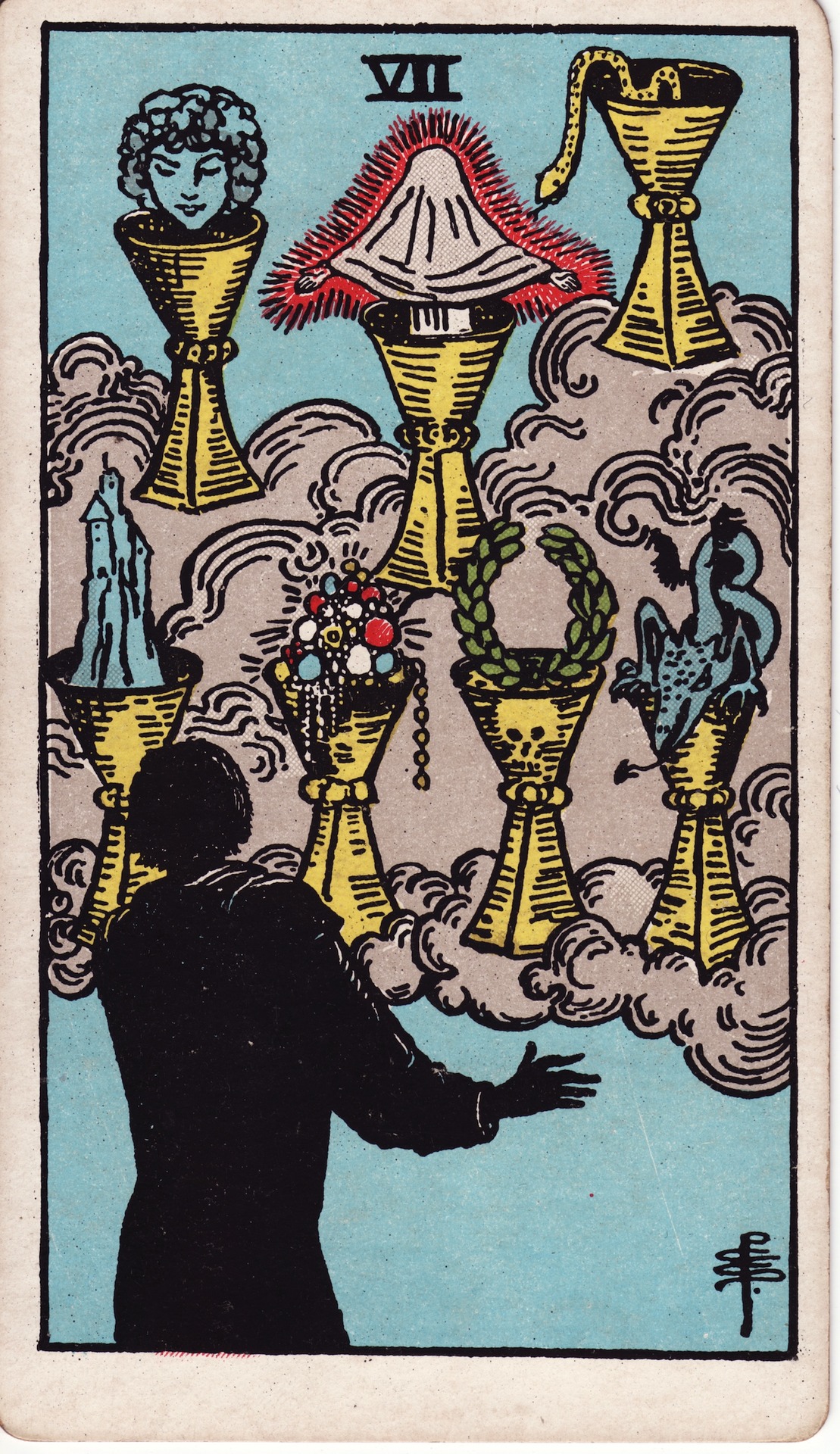 Seven of Cups tarot card