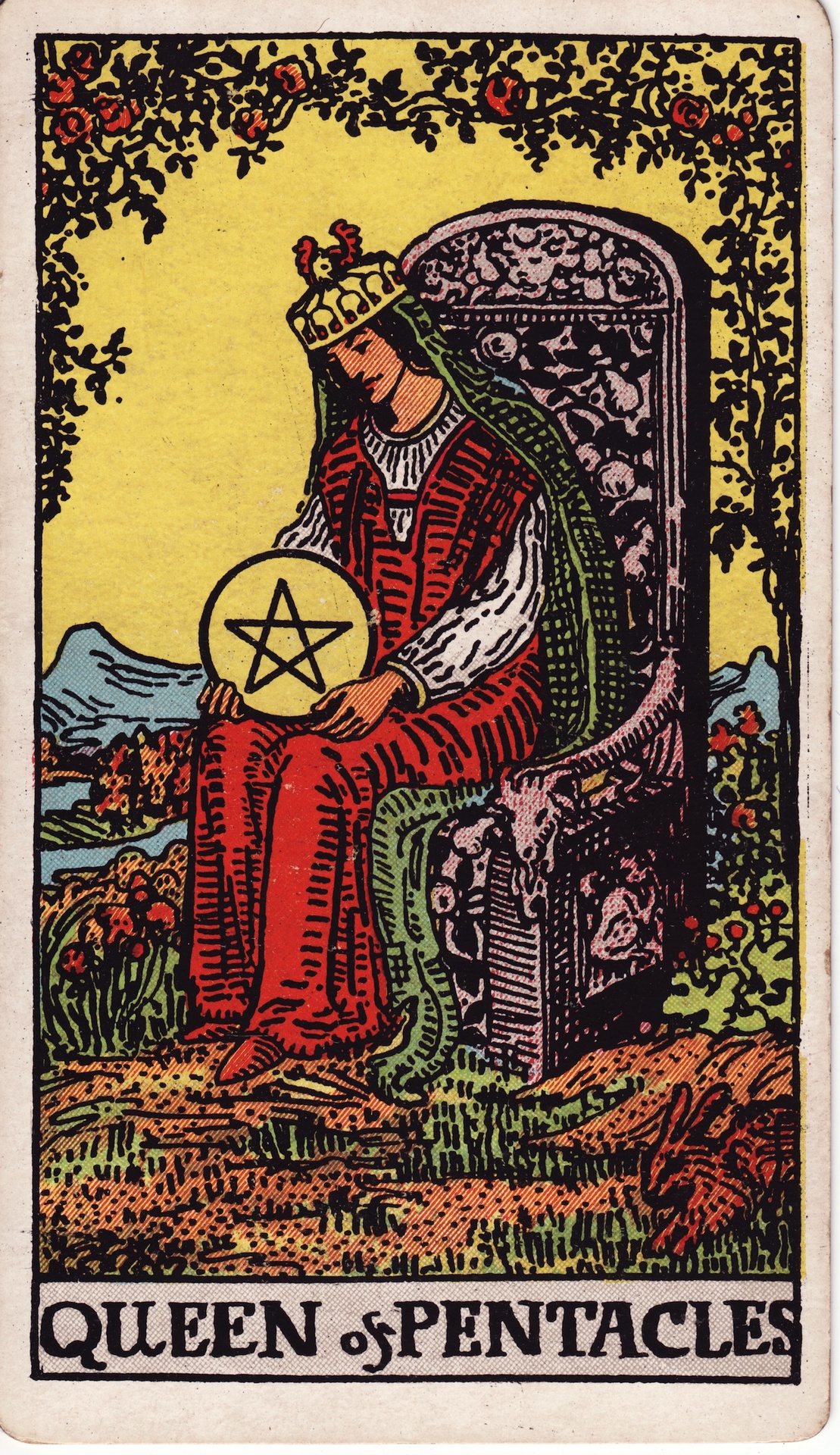 Queen of Pentacles tarot card