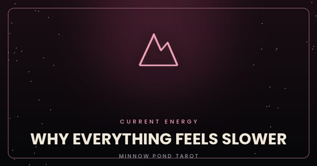 Why Everything Feels Slower Than You Would Like Right Now
